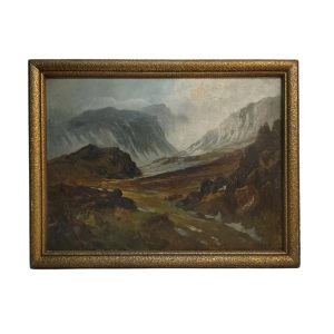 John Cuthbert Salmon Original Antique Oil Painting Landscape Signed J C Salmon