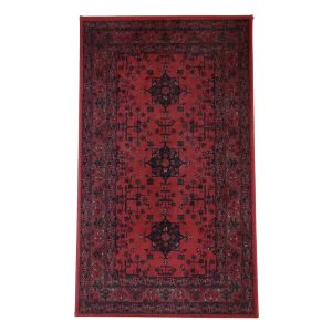 Vintage Handmade Red Royal Keshan Rug Carpet 70 x 115 cm 100% Wool Pile