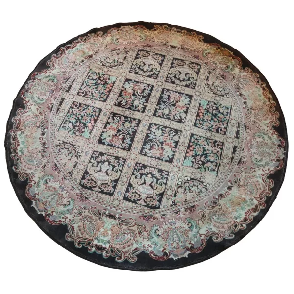 5x5 Round Circular Silk or Wool Rug