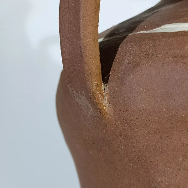 Old Terracotta Spanish or Greek Jug / Jar Contaro Amphora Athens - Image 7