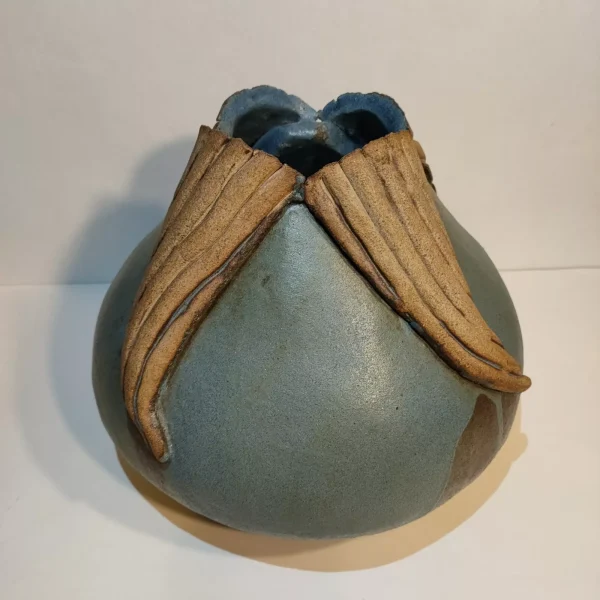 Large Hand Built Studio Pottery Vase Art Statement Piece 23cm 4kg - Image 2