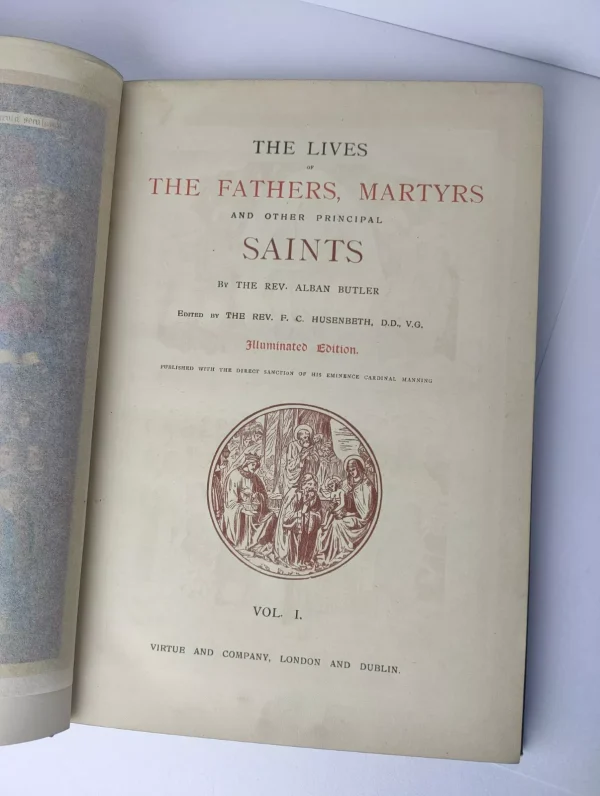 Alban Butler Butlers Lives of the Saints Illuminated Edition 9 Volume Set Circa 1880 - Image 2