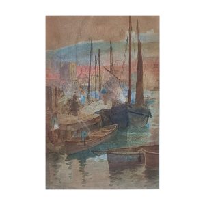 Julian E Drummond (Circa 1890) Original Antique Watercolour on Paper 1895